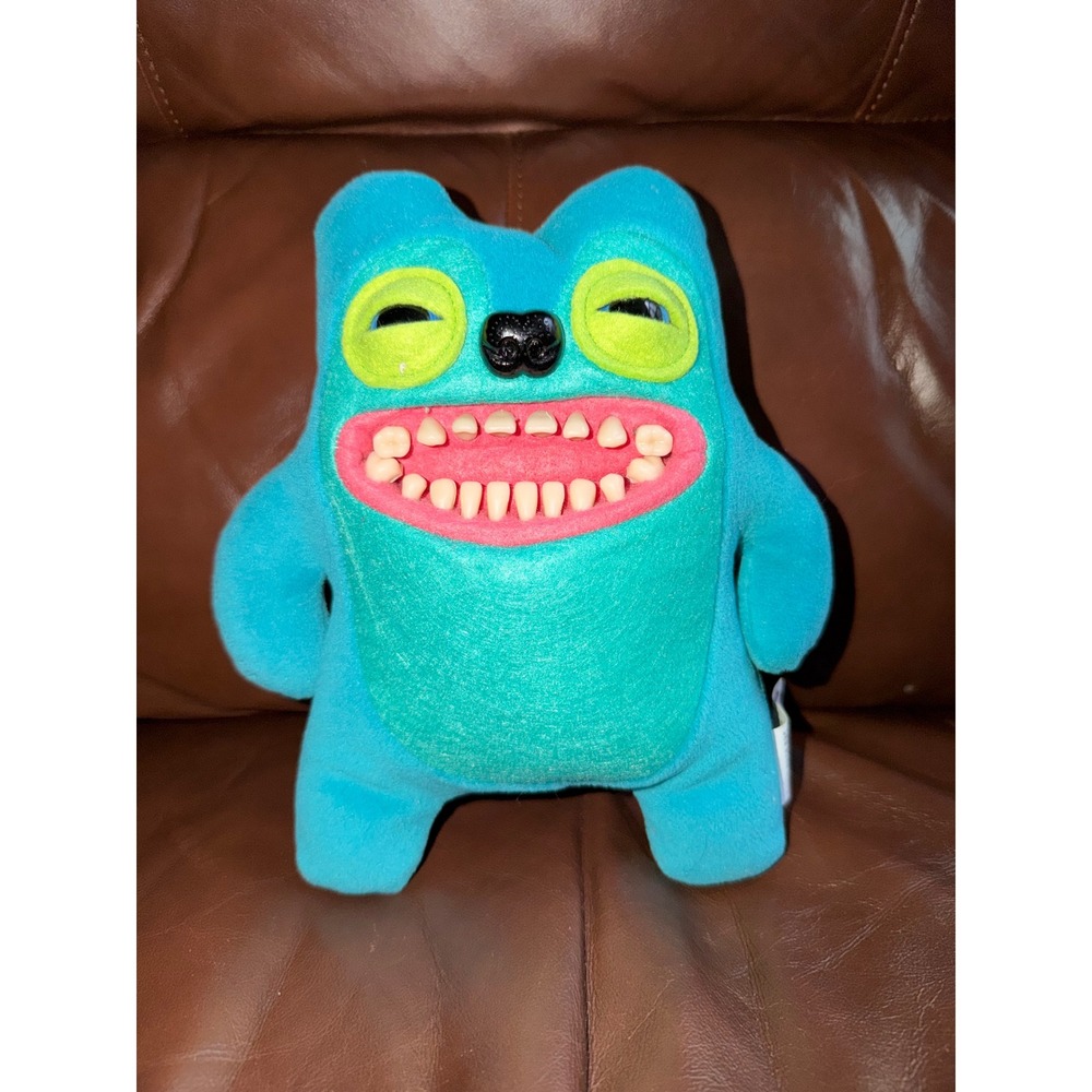 Fuggler Funny Ugly Monster Teal Blue Plush Realistic Teeth Zuru Spin Master 2024